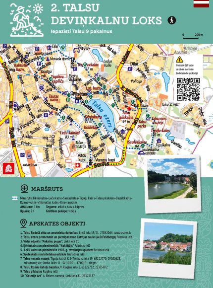 Maršruti Talsu novada apceļošanai - Talsu deviņkalnu loks