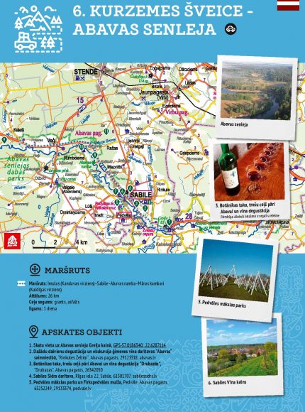 Maršruts 6. Kurzemes šveice - Abavas senleja