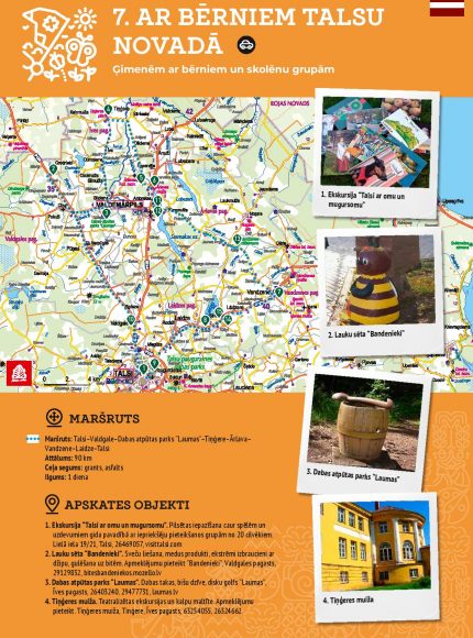 Maršruts 7. Ar bērniem Talsu novadā