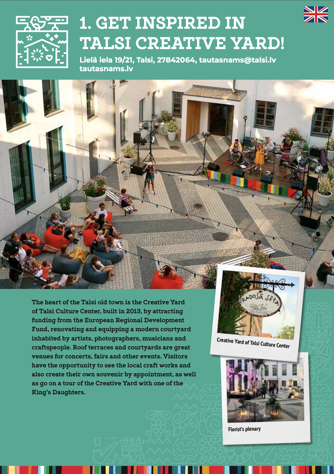 1. Radošās sētas maršruts, vāka foto, krieviski