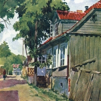 Ervins Volfeils Dzirnavu iela Talsos. 1927