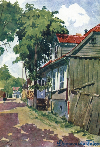 Ervins Volfeils Dzirnavu iela Talsos. 1927