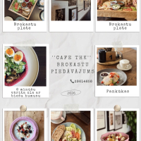 Cafe THK brokastu piedāvājums