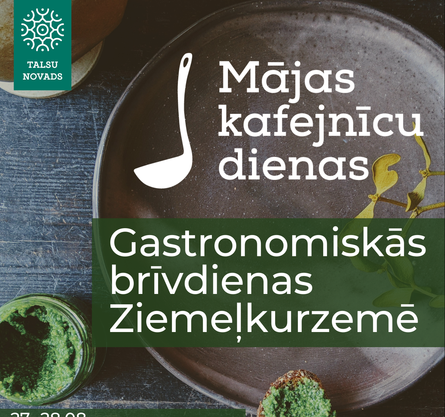 Mājas kafejnīcas dienu afiša