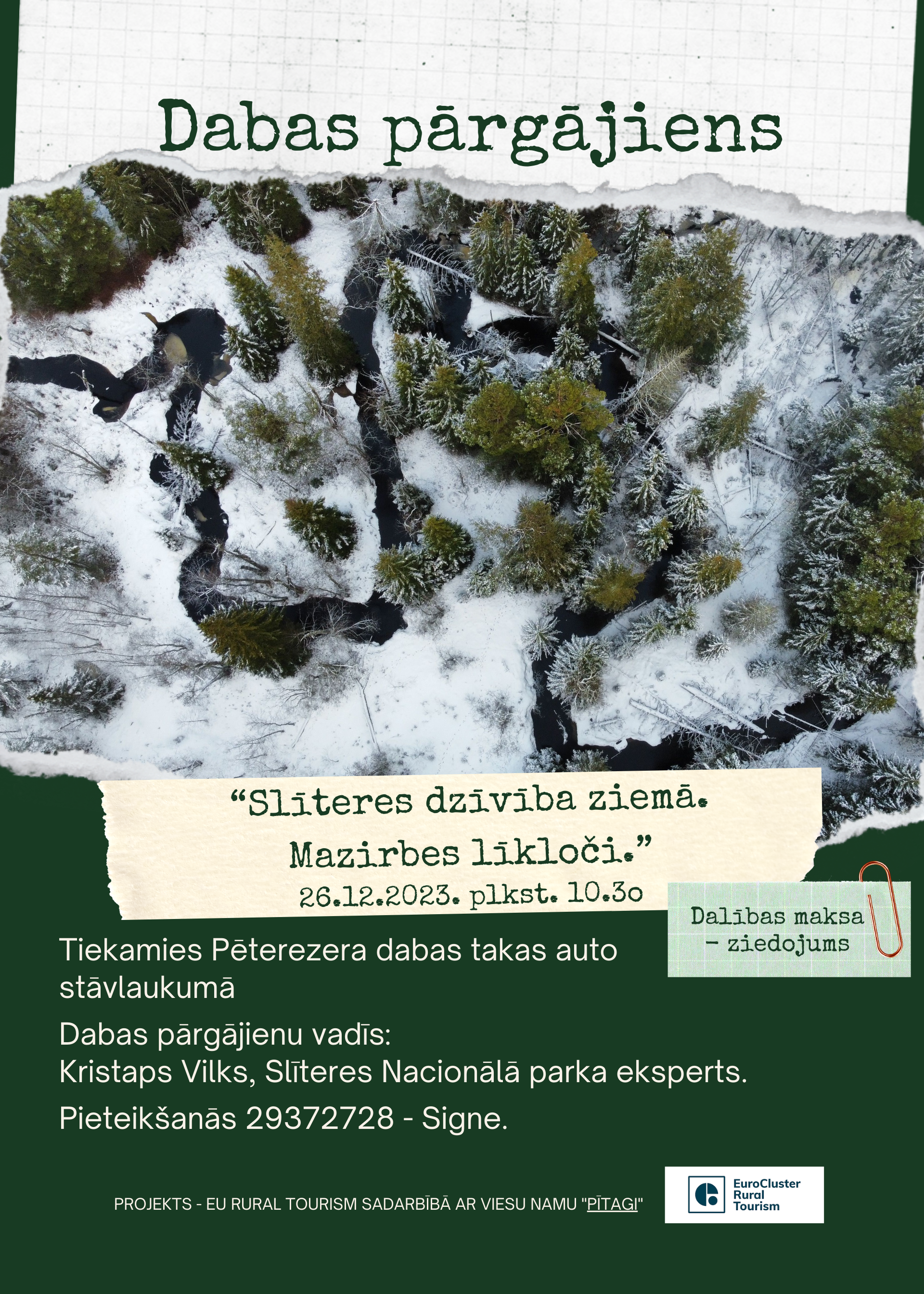 Pārgājies Slīteres nacionālajā parkā, afiša