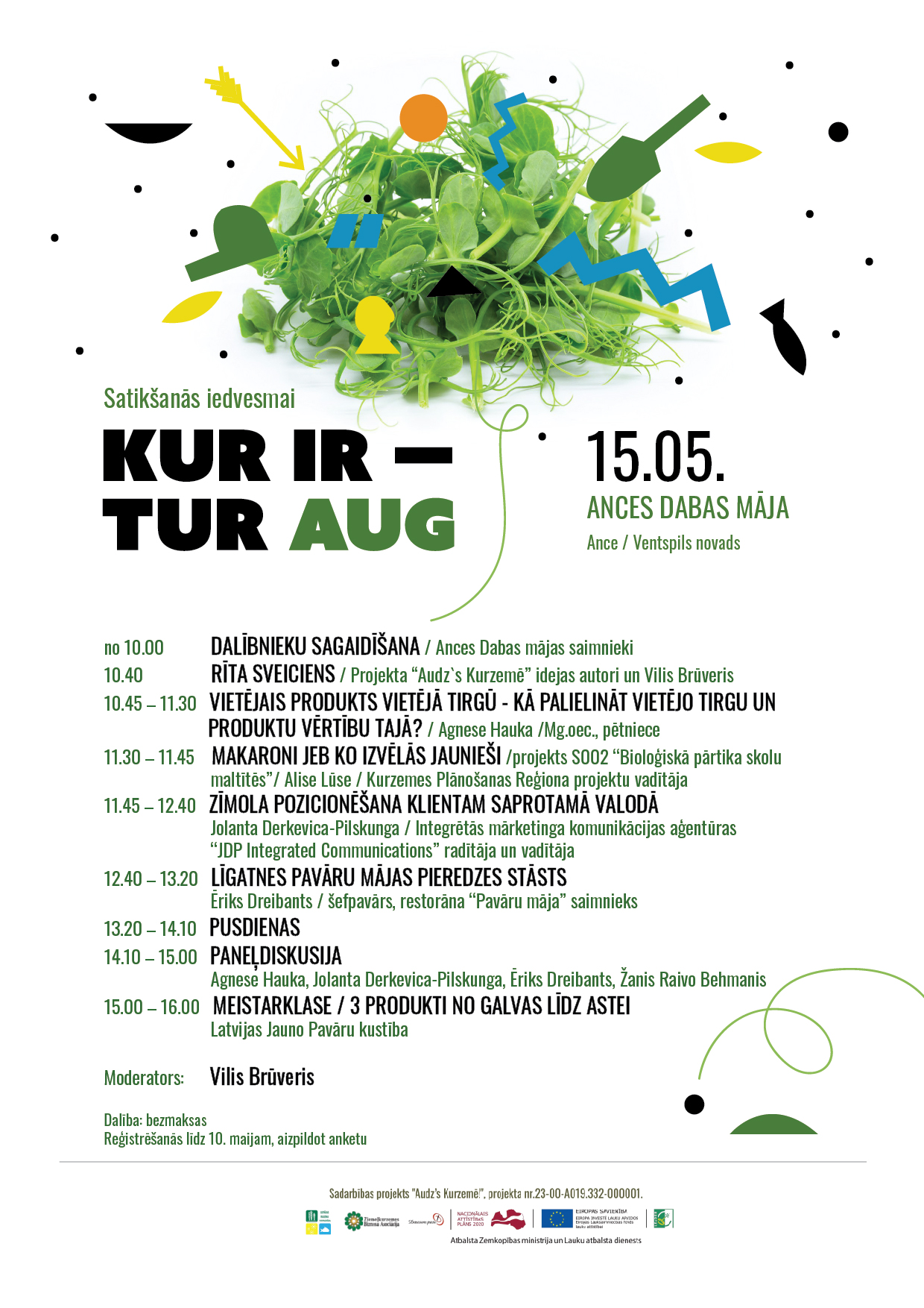 Kur ir tur aug, afiša