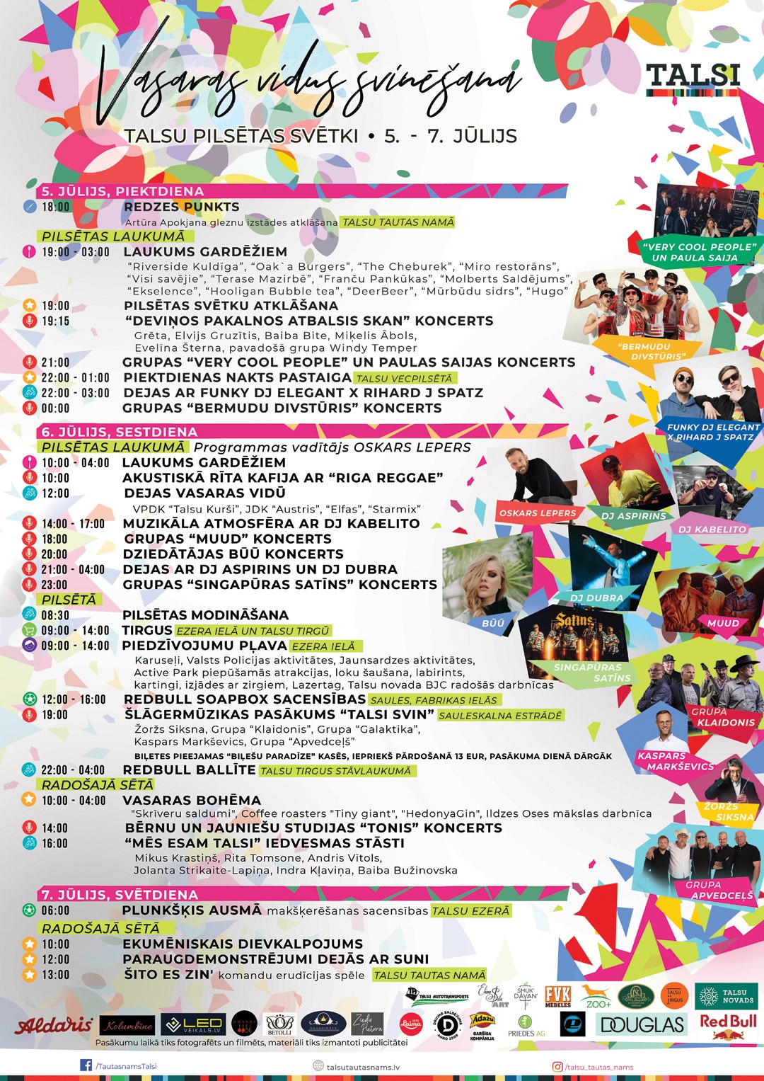 Talsu pilsētas svētki, afiša