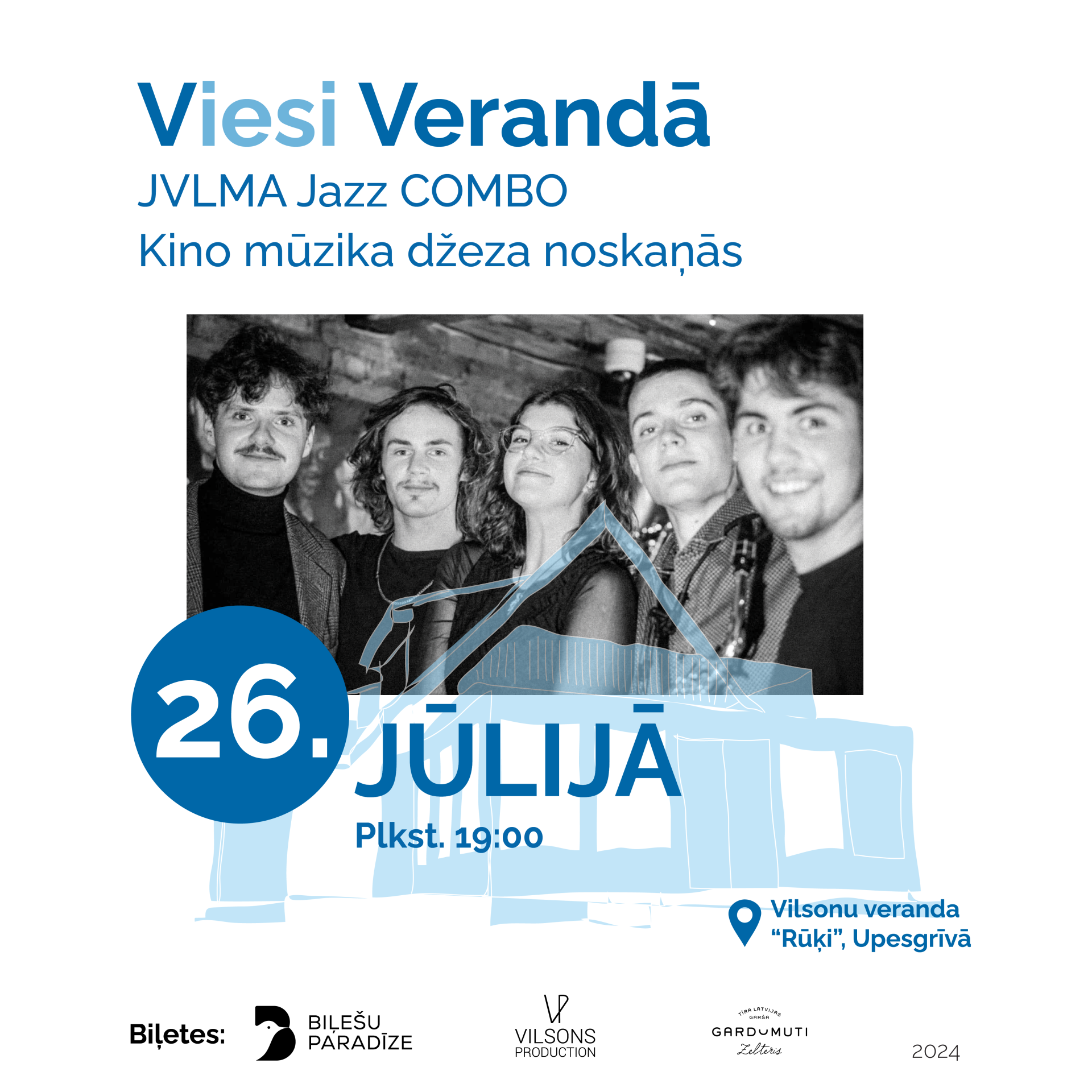 Viesi Verandā, afiša