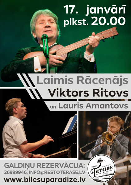 Laimis Rācenājs uzstāsies resto terase, Sabilē