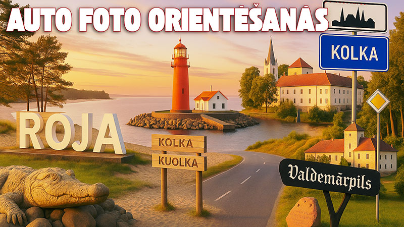 Auto foto orientesanas afisa