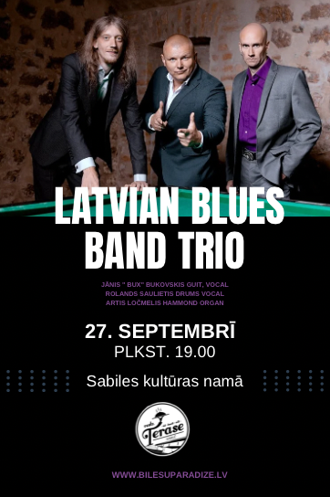 Latvoian Blues band Trio afiša