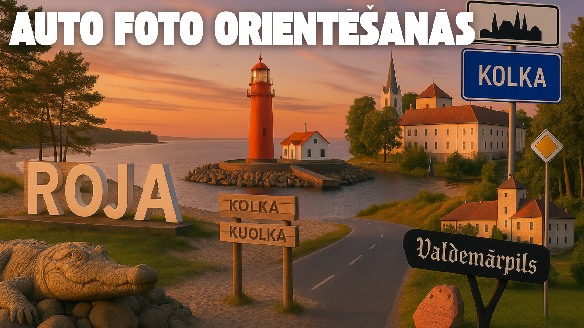Auto foto orientēšanās afiša