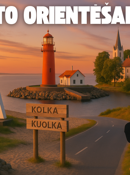Auto foto orientēšanās afiša