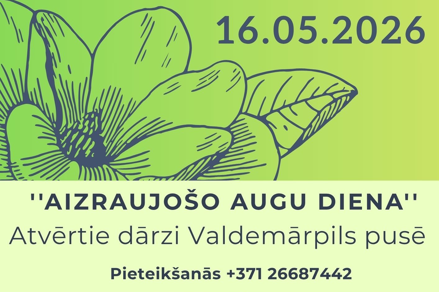 Aizraujošo augu dienu, afiša