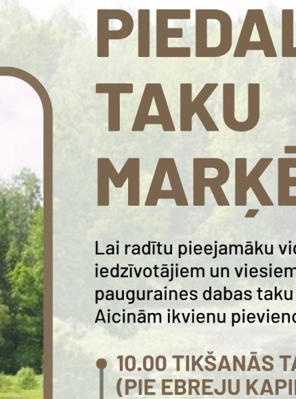 Talsu pauguraines dabas taku marķēšana