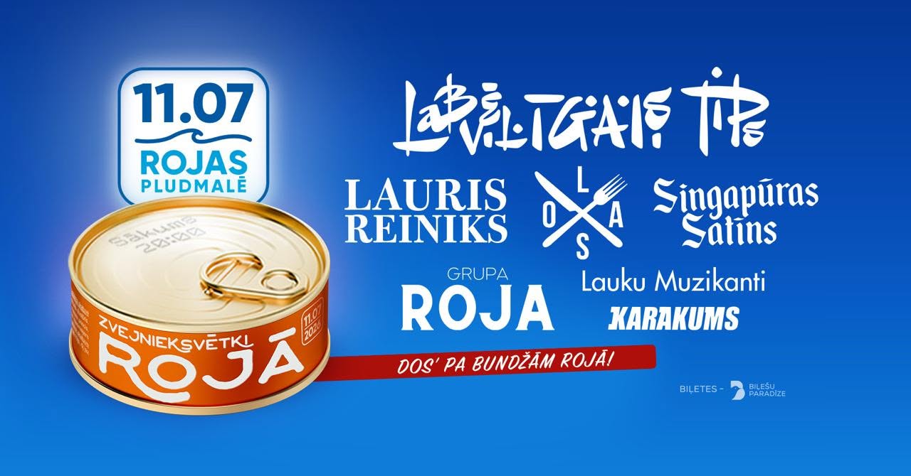 Zvejnieksvētki Rojā, baneris