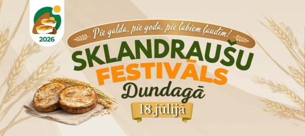 Sklandraušu festivāla baneris