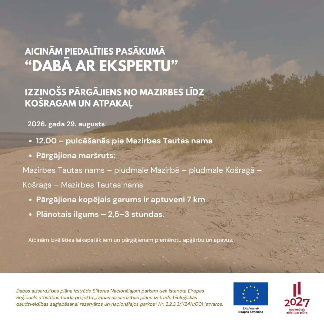 Dabā ar ekspertu, afiša