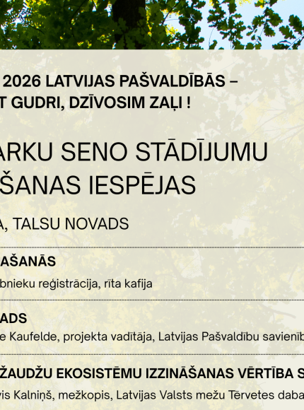 Spāres muižā notiks Meža dienu seminārs